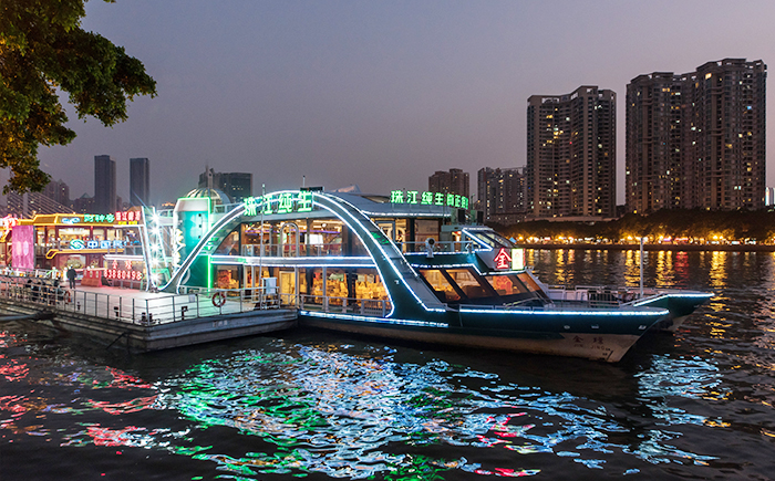 珠江夜游金璟号二楼船票 自助餐一份(20:50-22:10)